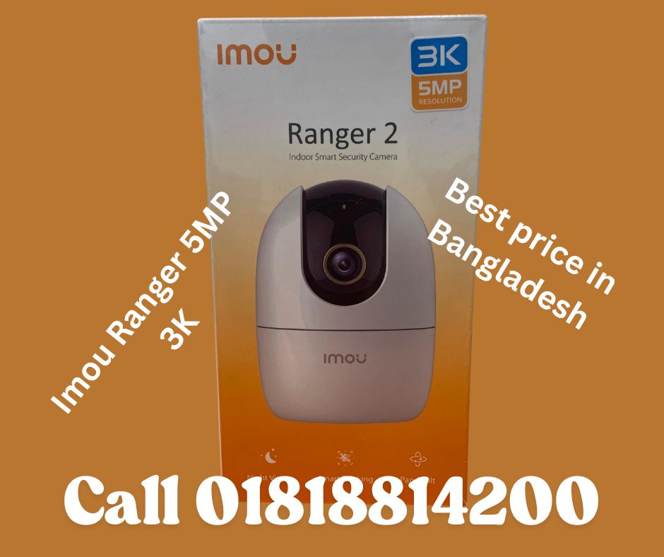 IMOU Ranger 2 5MP Wi-Fi Smart IP Camera with 360 Degree View, AI Motion Detection, Night Vision, and Two-Way Audio – Best Home Security Camera in Bangladesh